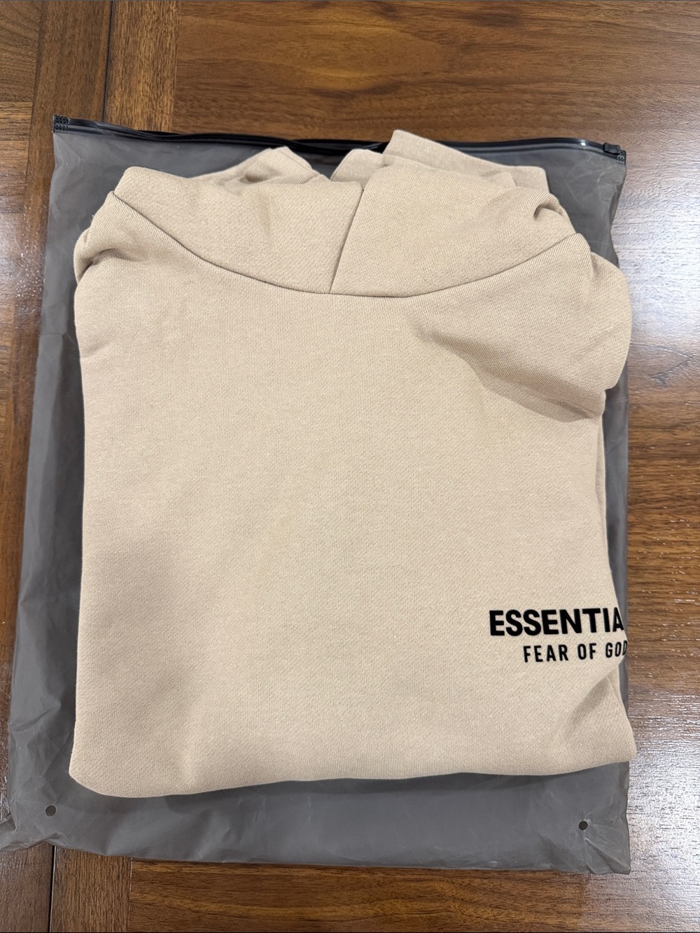 Fear of god essentials desert sand hoodie
